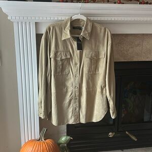 Ralph Lauren 100% Goat Suede Shirt